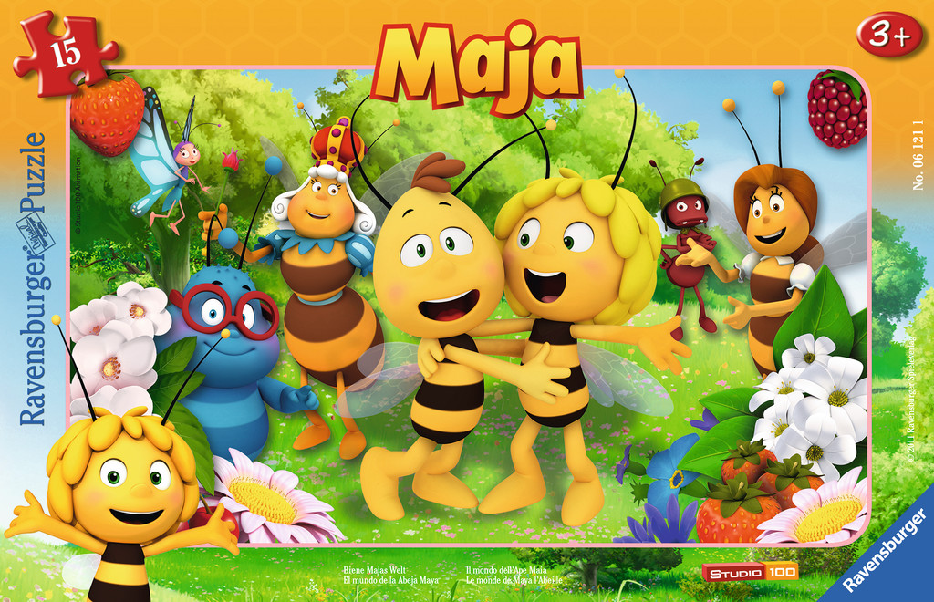 15 Teile Ravensburger Kinder Rahmen Puzzle Biene Maja Biene Majas Welt 06121
