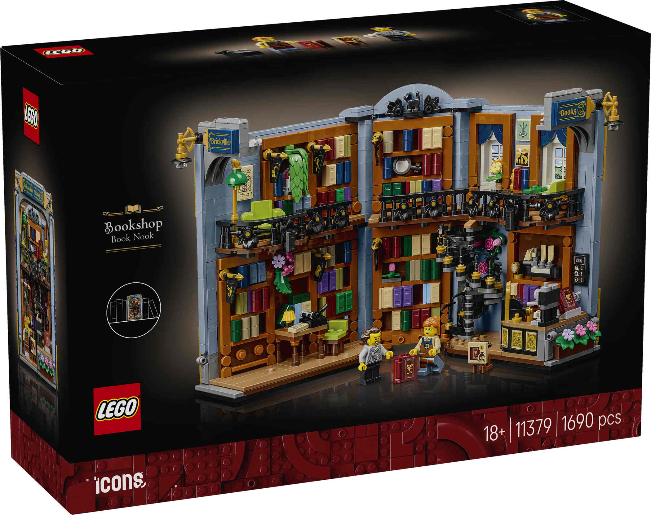 LEGO® Icons Buchladen Buchstütze 1690 Teile 11379