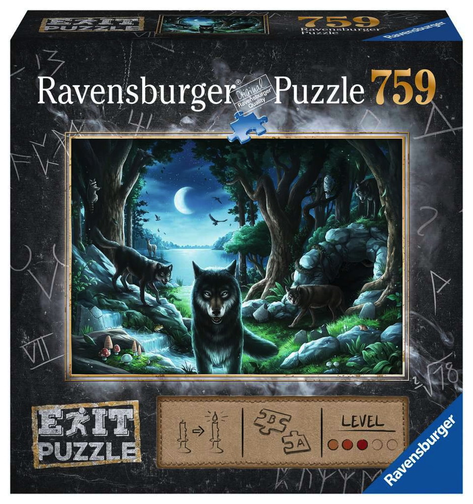 759 Teile Ravensburger Puzzle Exit 7: Wolfsgeschichten 15028