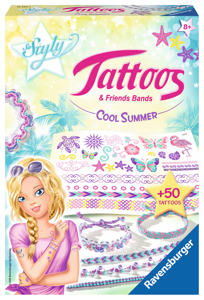 Ravensburger Creation Basteln Tattoos & Friends Bands Cool Summer 18320