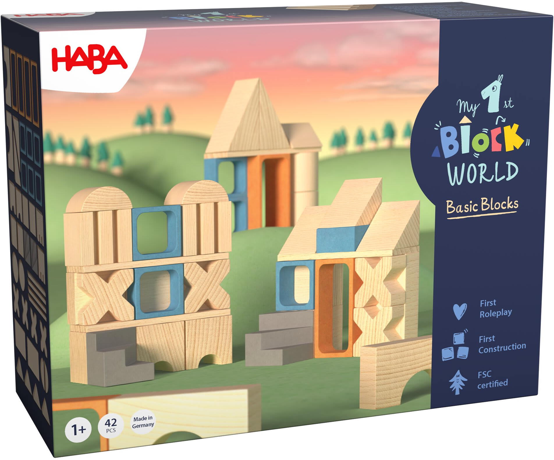 Haba Bau- und Entdeckersteine My 1st Block World extra gro�e Bausteine, 42 Steine 2014452001