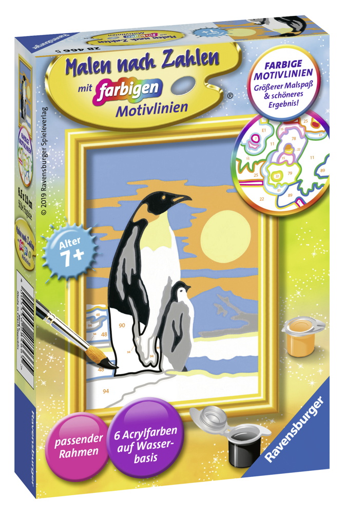 Ravensburger Malen nach Zahlen Classic Serie F S��e Pinguine 28466