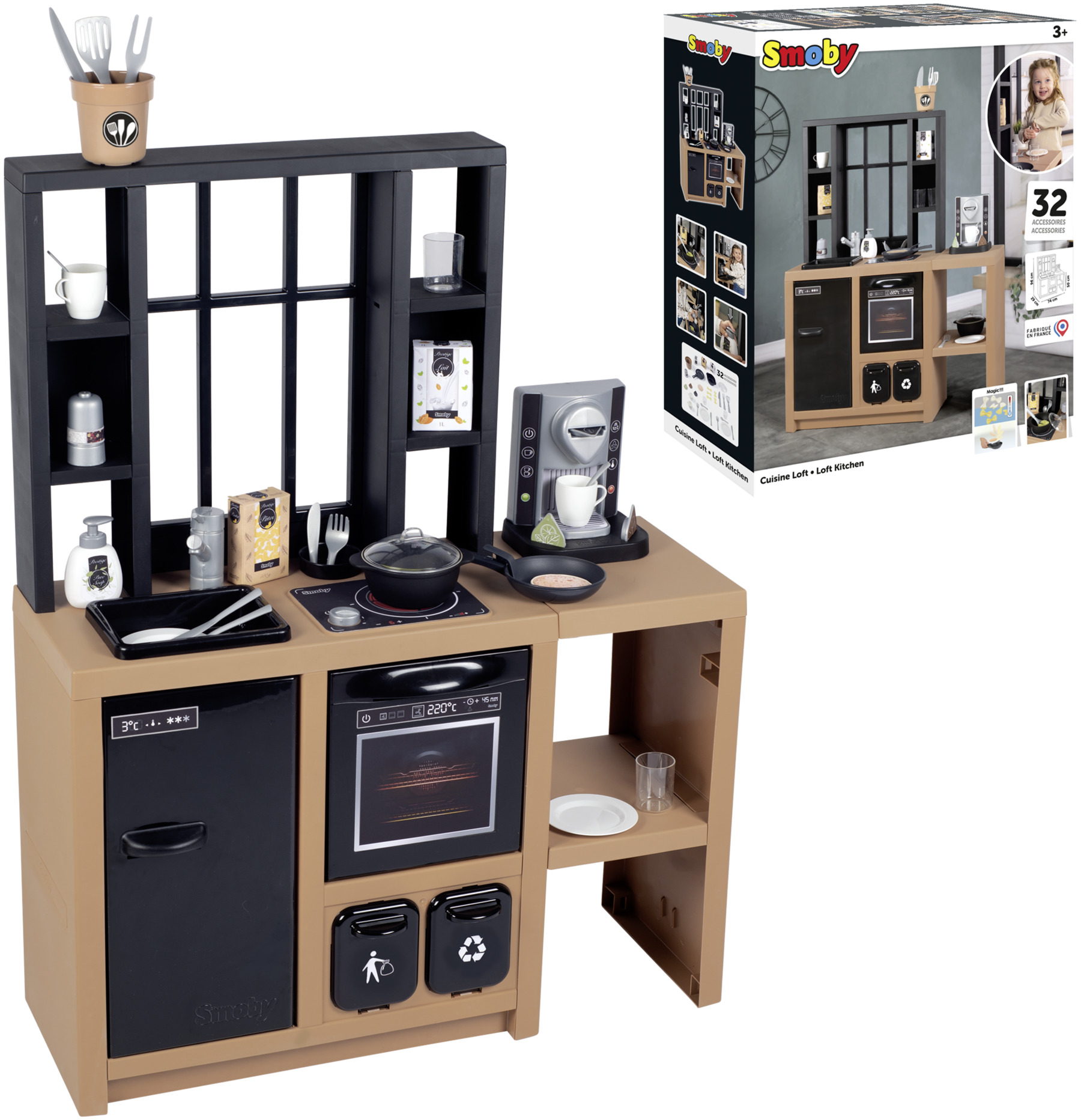 Smoby Spielzeug Spielwelt K�che Spielk�che Loft K�che 7600312600
