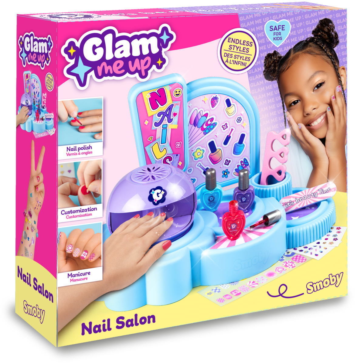 Smoby Spielzeug Rollenspiel Glam Kinderkosmetik Nail Salon 7600320415