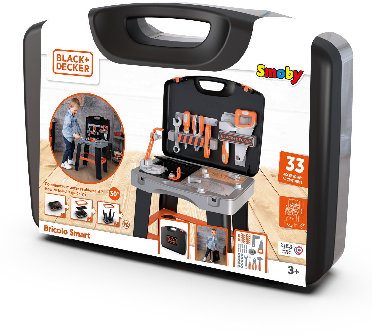 Smoby Spielzeug Rollenspiel Werkstatt Black & Decker Werkbank im Koffer 7600360738