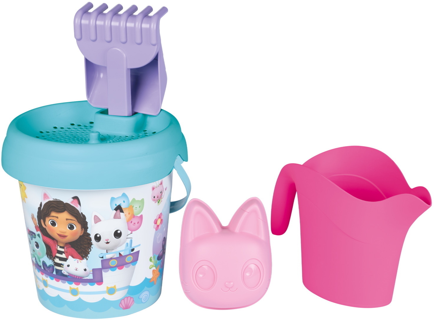 Smoby Outdoor Spielzeug Sand & Strand Gabby's Dollhouse Eimergarnitur und Gießkanne 7600862192