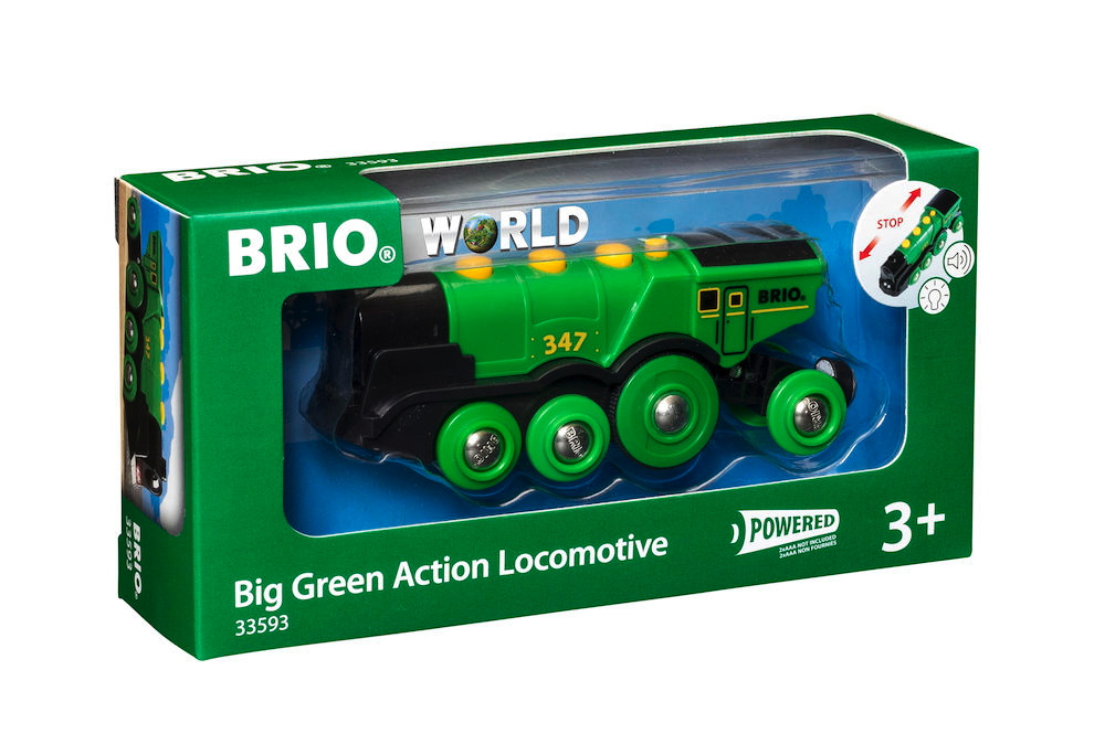 Brio World Eisenbahn Lok Gr�ner Gustav Batterielok 33593