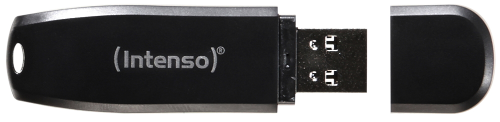 Intenso USB Stick 64GB Speicherstick Speed Line schwarz USB 3.2 bulk