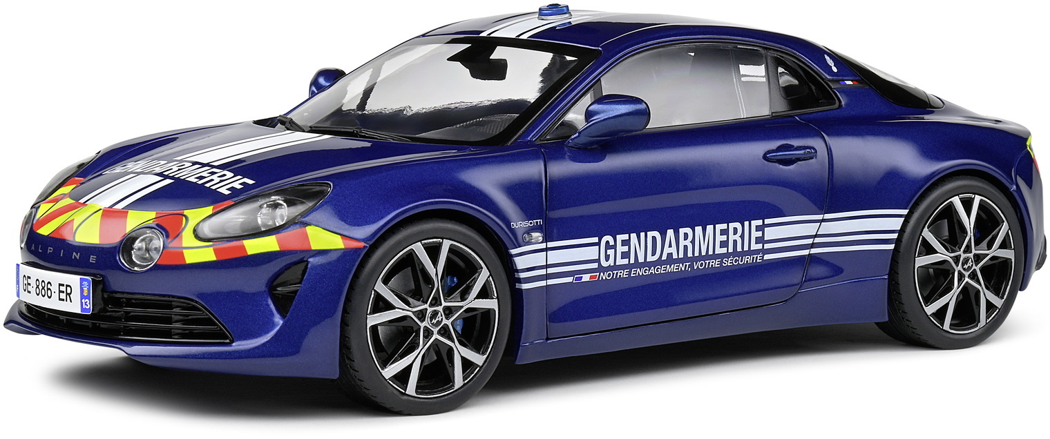 Solido Modellauto Ma�stab 1:18 Alpine A110 Gendarmerie blau 2023 S1801628