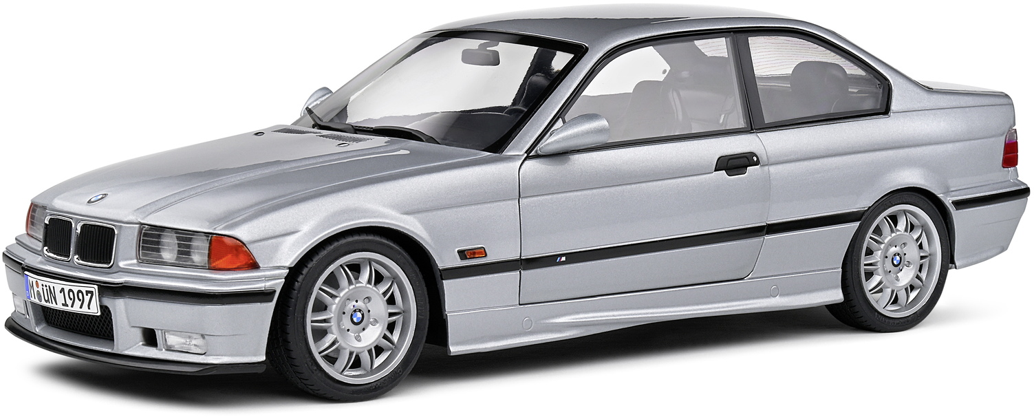 Solido Modellauto Maßstab 1:18 BMW E36 M3 Coupe 1990 silber S1803913