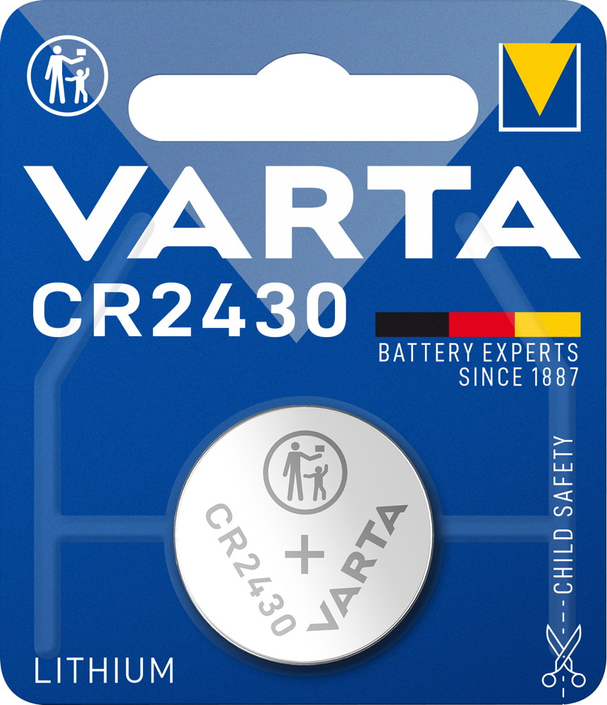 10 Varta 6430 Professional CR 2430 Lithium Knopfzelle Batterien Blister