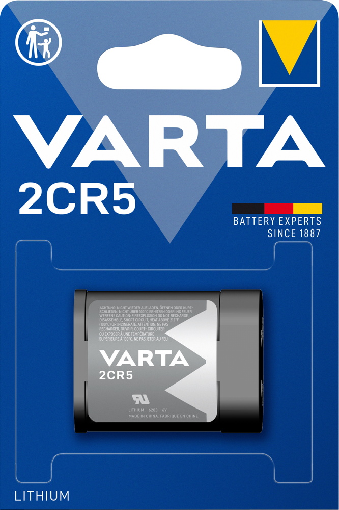 10 Varta 6203 Professional 2CR5 Lithium Batterien Blister