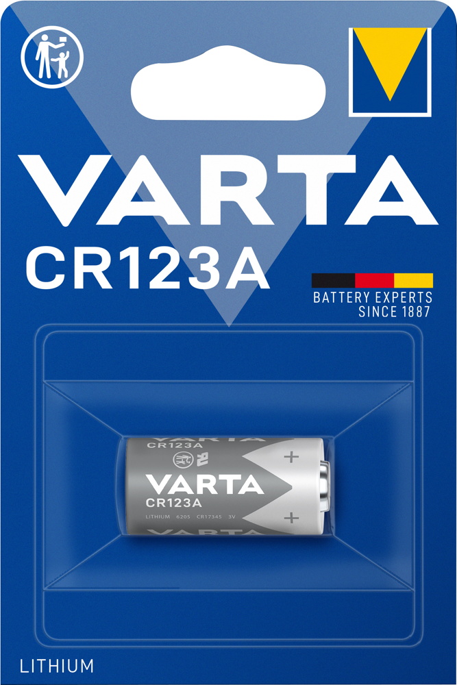 10 Varta 6205 Professional CR123A Lithium Batterien Blister