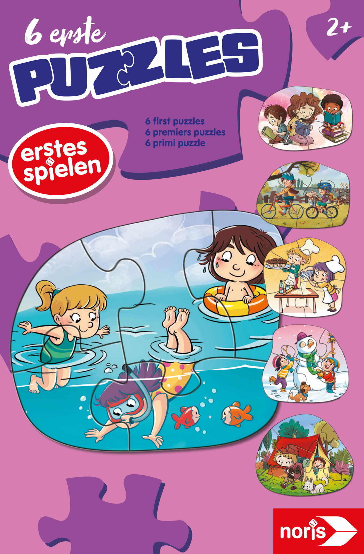 6 x 4 Teile Noris Kinder Puzzle 6 Erste Puzzles - Aktivitäten 606012101