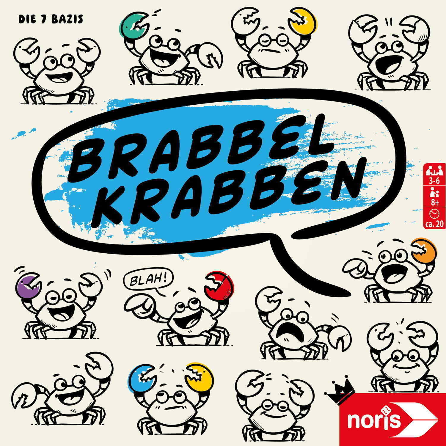 Noris Familienspiel Partyspiel Brabbelkrabben 606062200