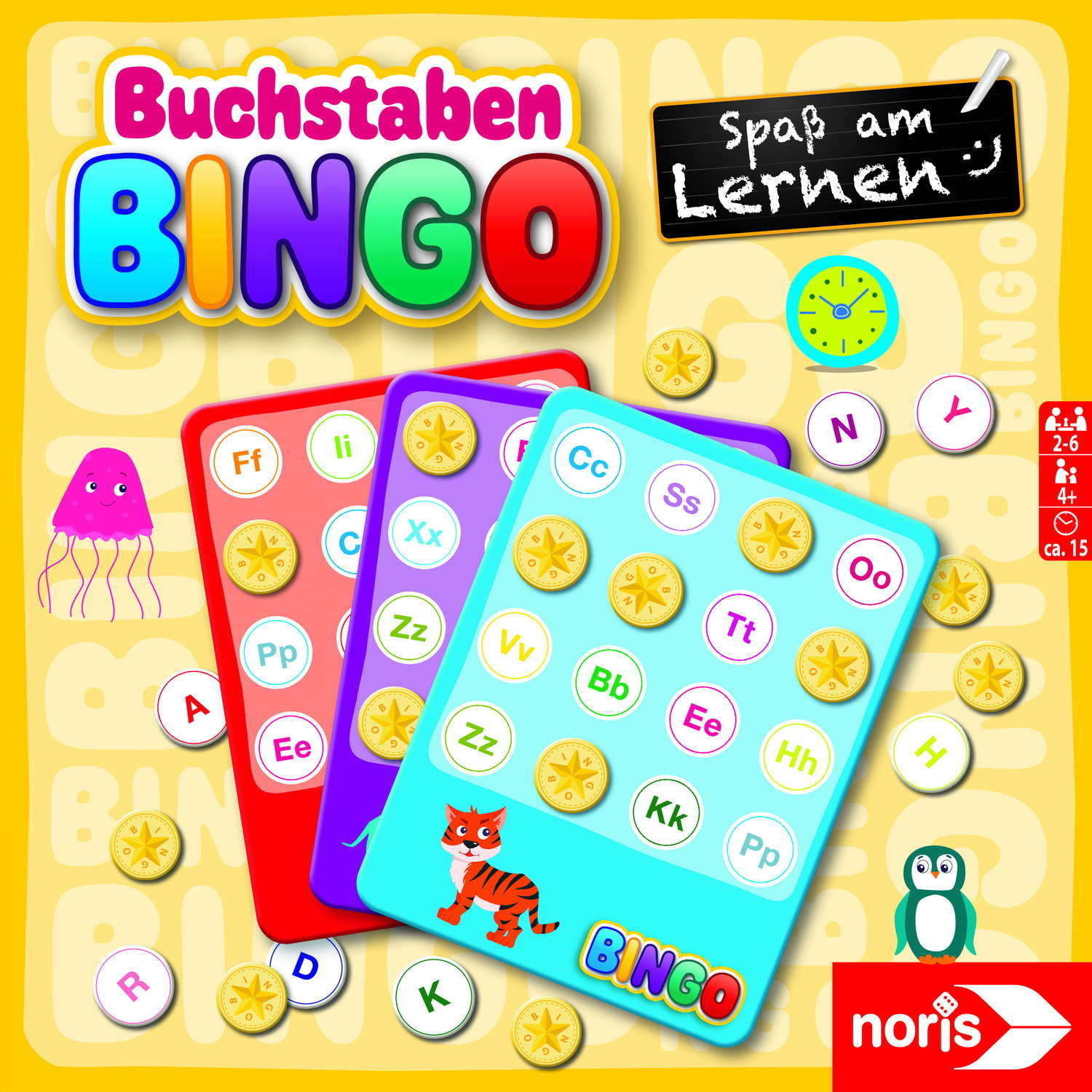Noris Kinderspiel Zuordnungsspiel Buchstaben Bingo 606012063