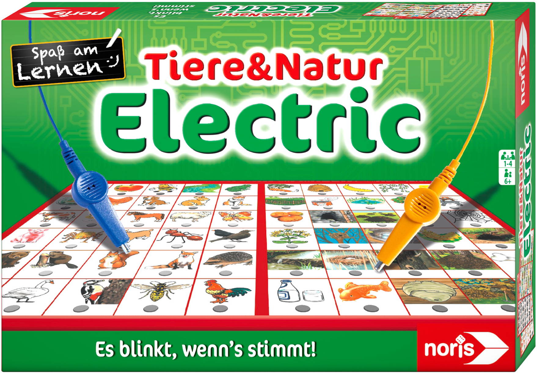 Noris Kinderspiel Lernspiele Tiere und Natur Electric 606013722