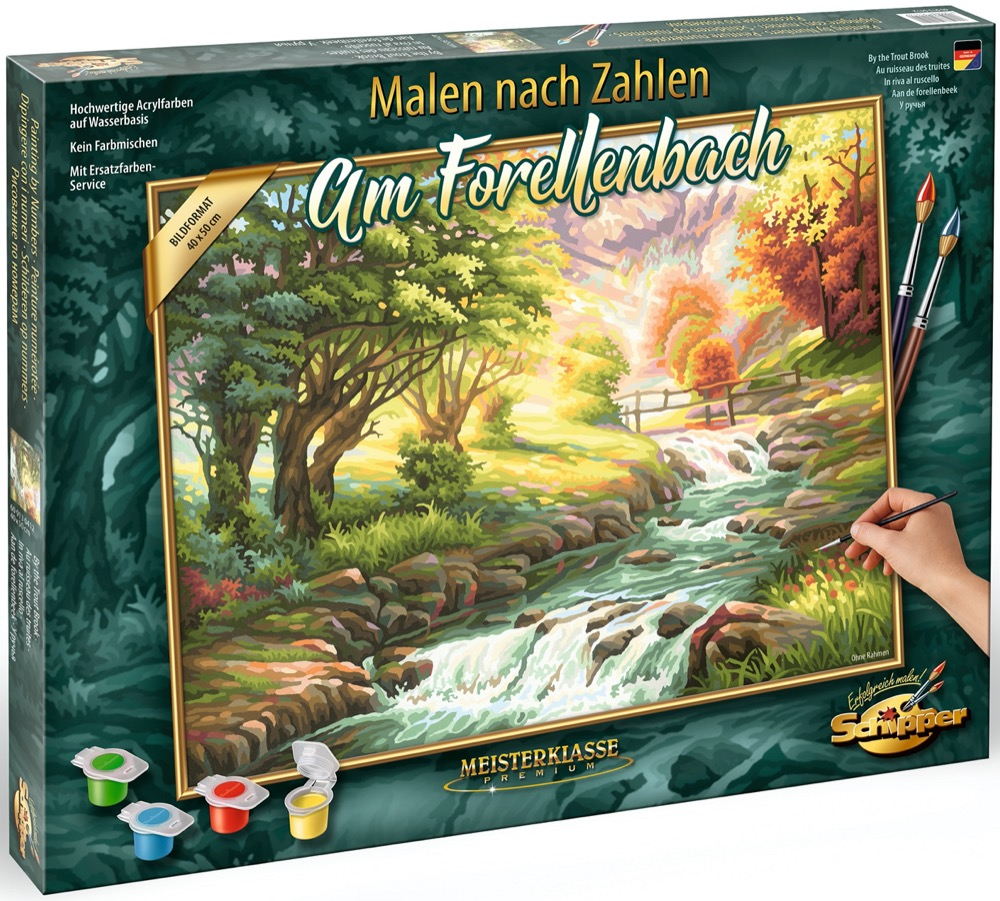 Schipper Malen nach Zahlen Master Class Premium 40x50cm Forellenbach 609130412