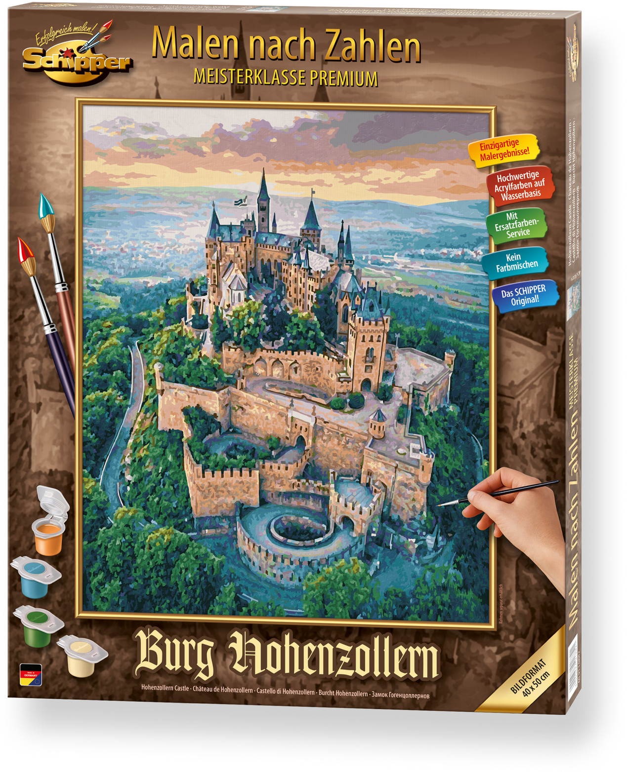 Schipper Malen nach Zahlen Master Class Premium 40x50cm Burg Hohenzollern 609130882