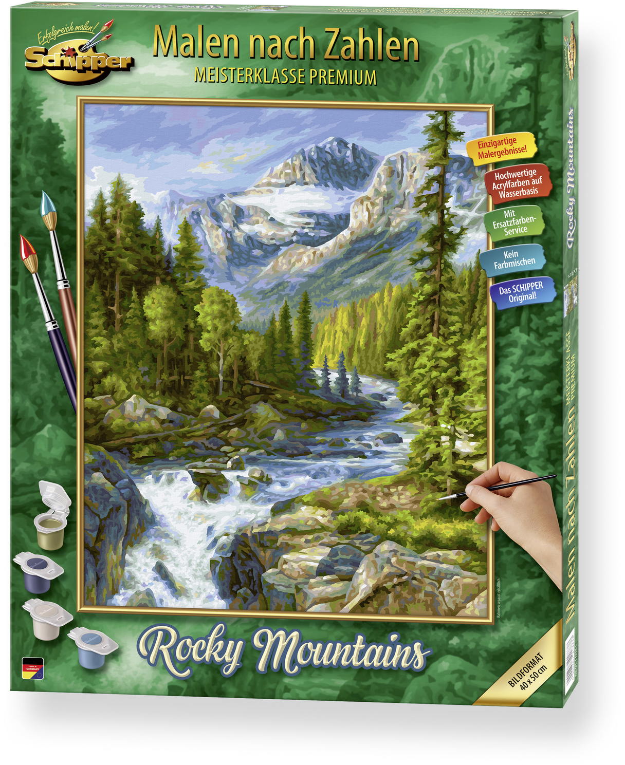 Schipper Malen nach Zahlen Master Class Premium 40x50cm Rocky Mountains 609130883