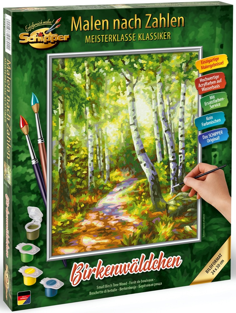 Schipper Malen nach Zahlen Master Class Classic 24x30cm Birkenw�ldchen 609240801