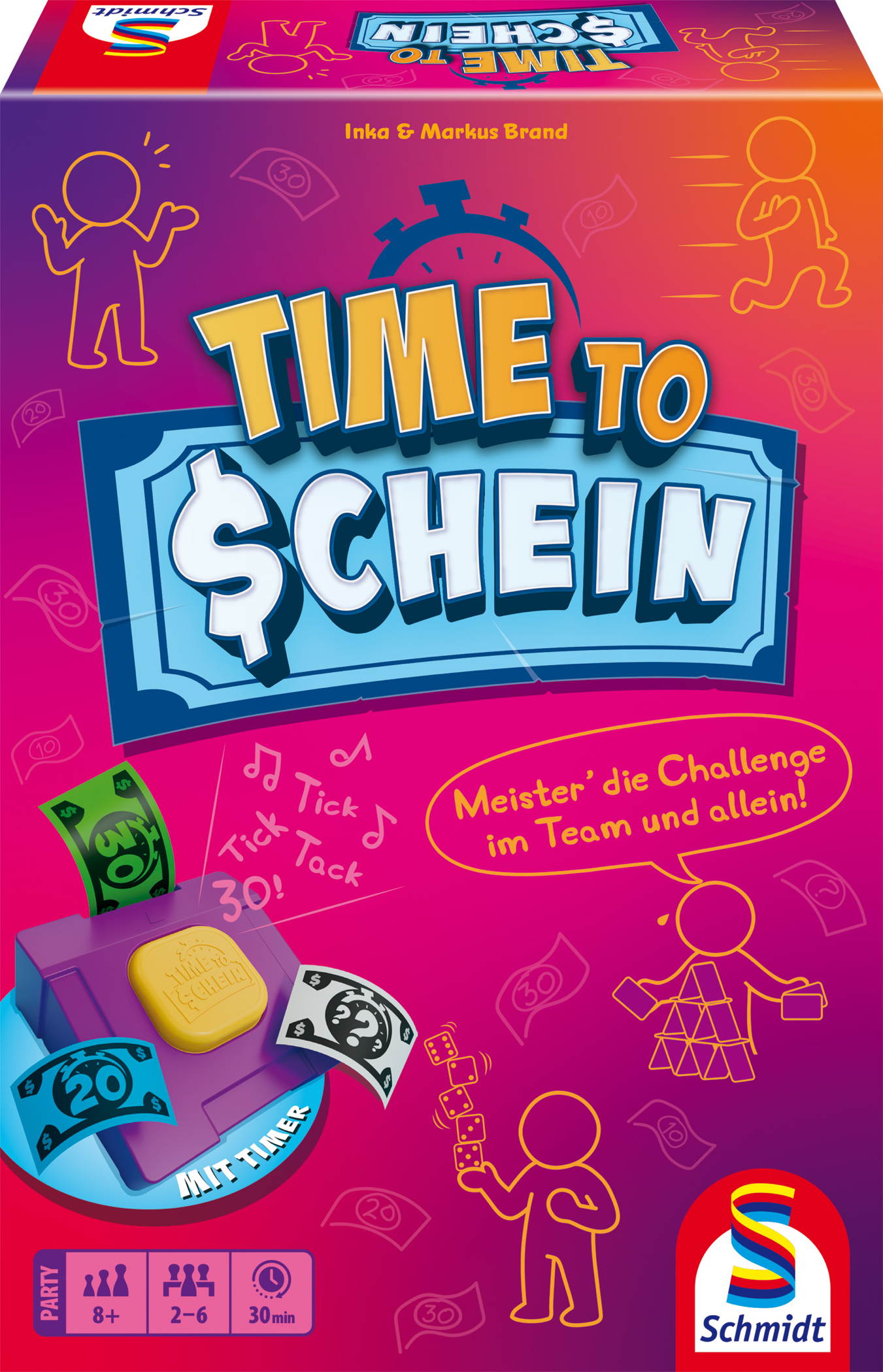 Schmidt Spiele Familienspiel Strategiespiel Time to Schein 49483