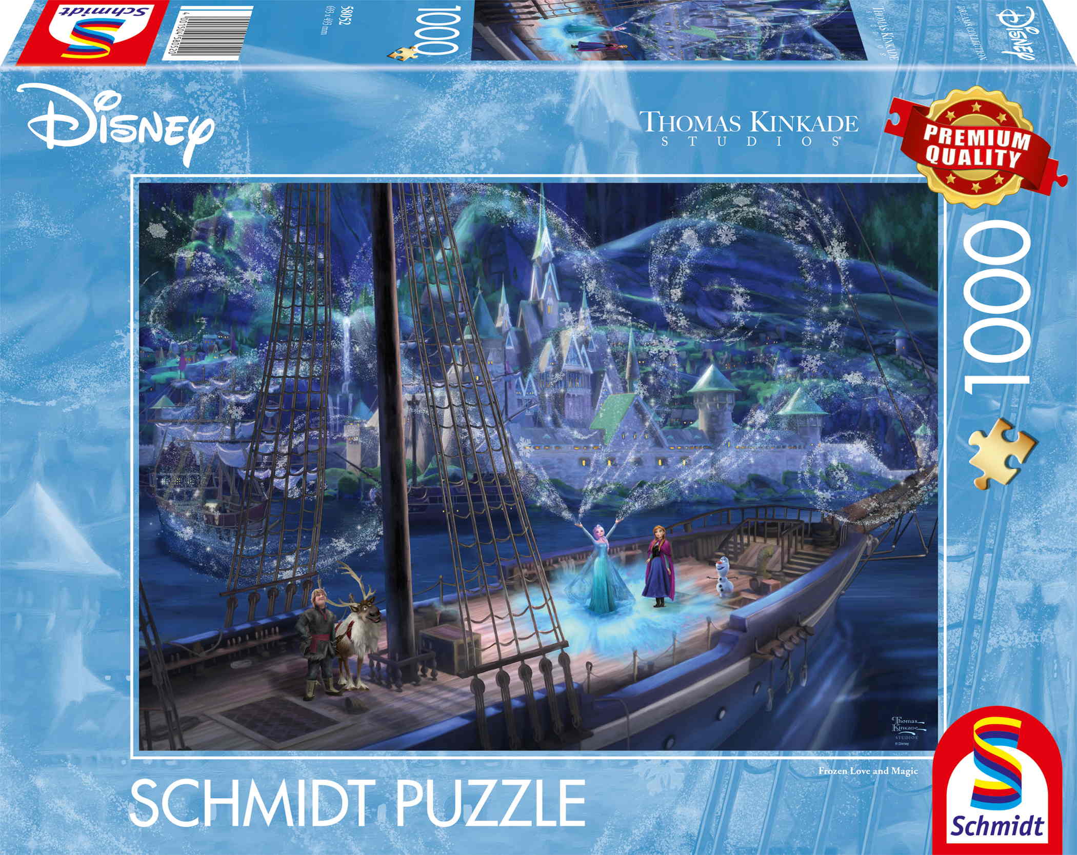 1000 Teile Schmidt Spiele Puzzle Thomas Kinkade Disney Frozen, Love and Magic 58052