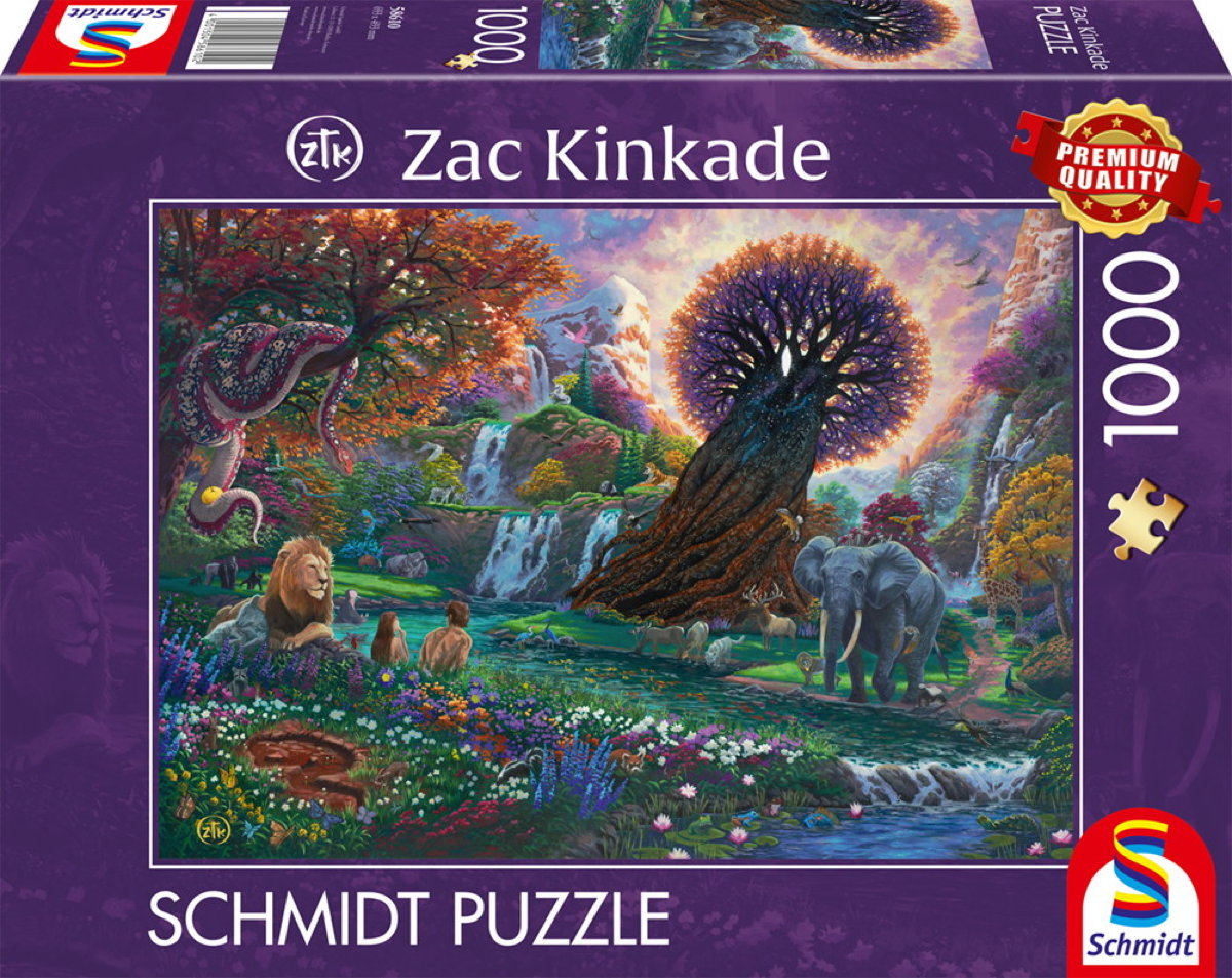 1000 Teile Schmidt Spiele Puzzle Zac Kinkade Der Garten Eden 58610