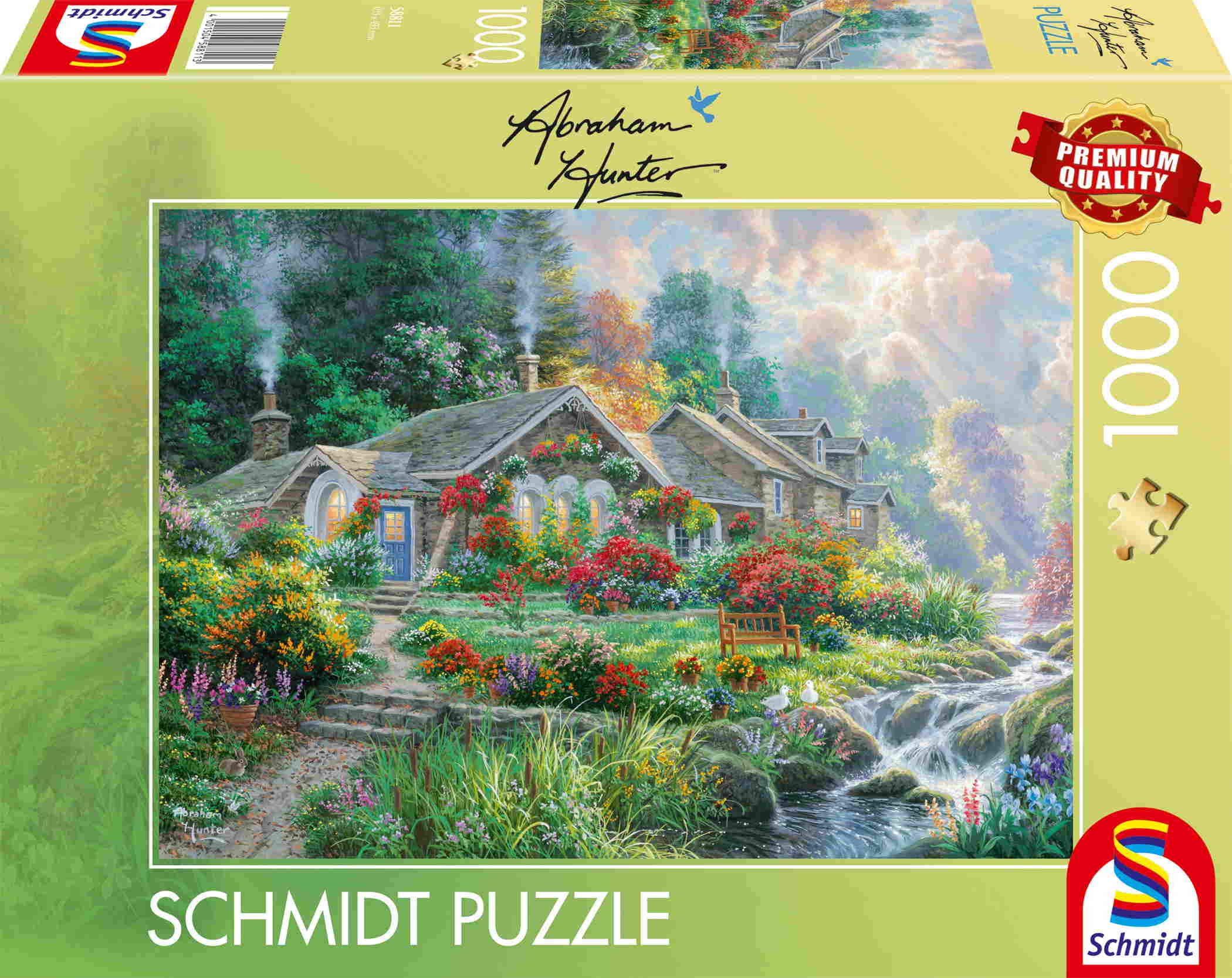 1000 Teile Schmidt Spiele Puzzle Abraham Hunter Wiesenleuchten 58811
