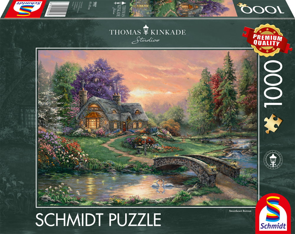1000 Teile Schmidt Spiele Puzzle Thomas Kinkade Sweetheart Retreat 59937