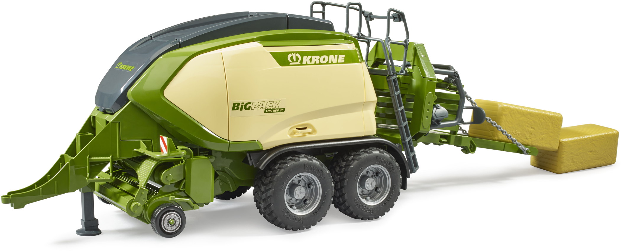 Bruder Spielfahrzeug Landwirtschaft Anh�nger Krone BiG Pack 1290 HDP VC mit 2 Quaderballen 02033