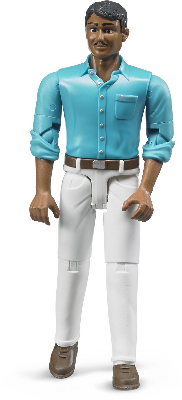 Bruder Spielfigur Baustelle bworld Mann mittlerer Hauttyp, wei�e Hose 60003