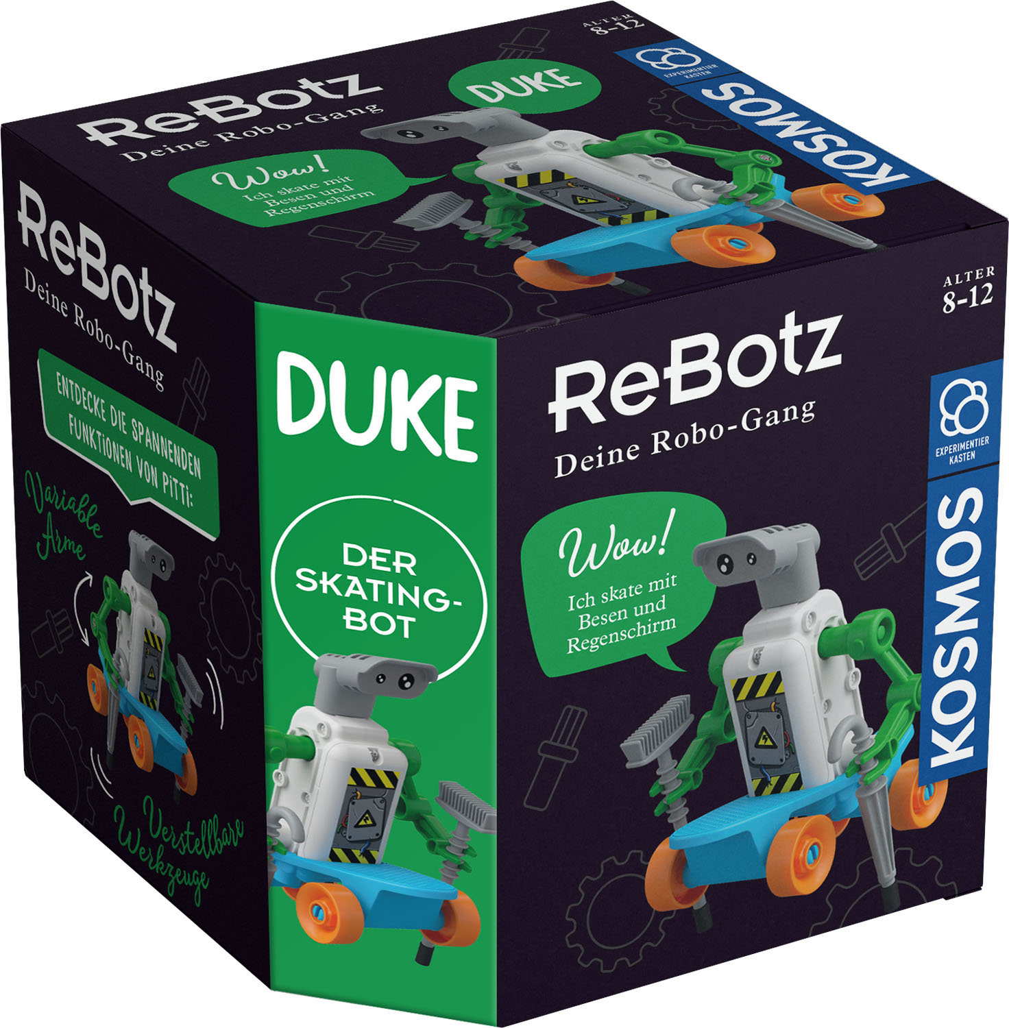 Kosmos Experimentieren Roboter & Programmieren ReBotz Duke der Skating-Bot 602598