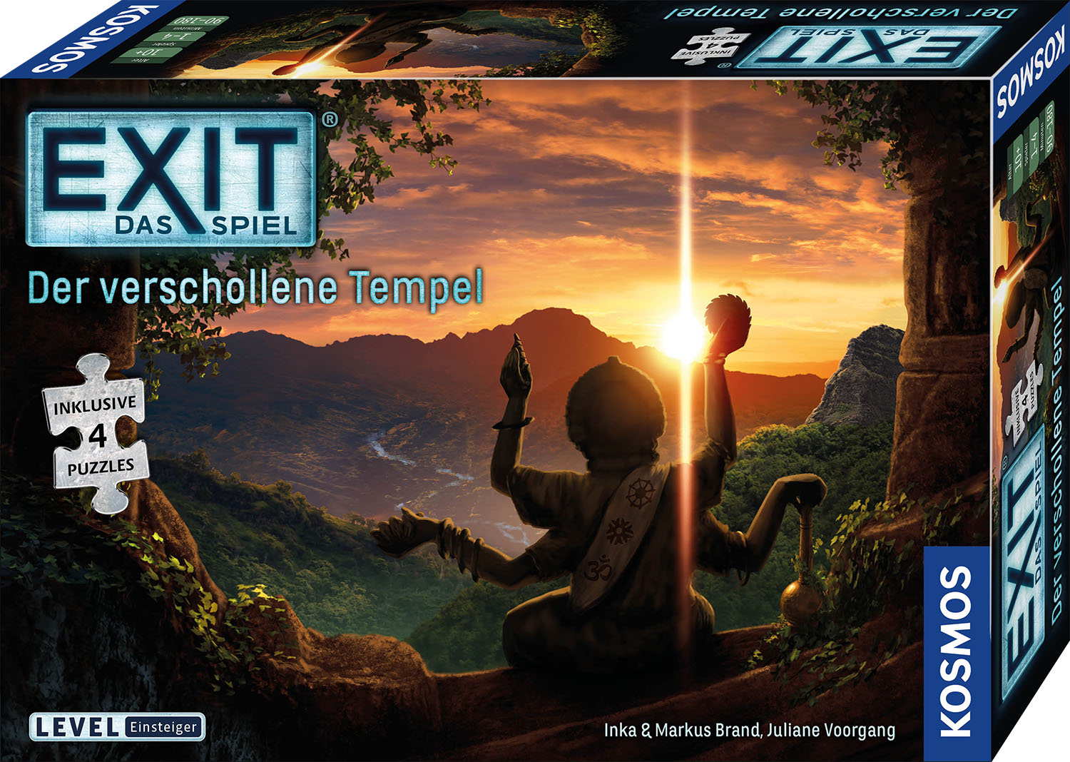 Kosmos Familienspiel Escape EXIT&reg; Das Spiel + Puzzle Der verschollene Tempel Level Einsteiger 6...