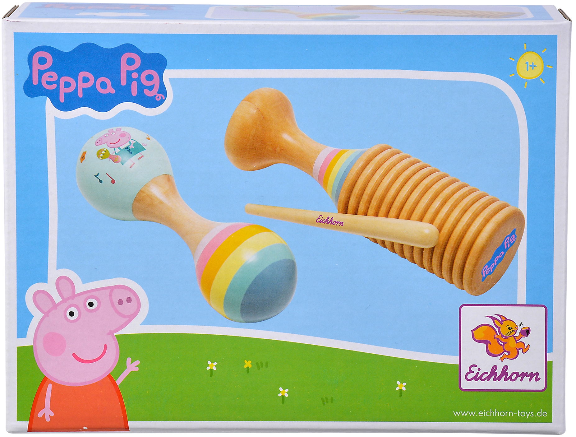 Eichhorn Spielzeug Spielwelt Musik Peppa Pig Set Maraca und Ratsche 109265764