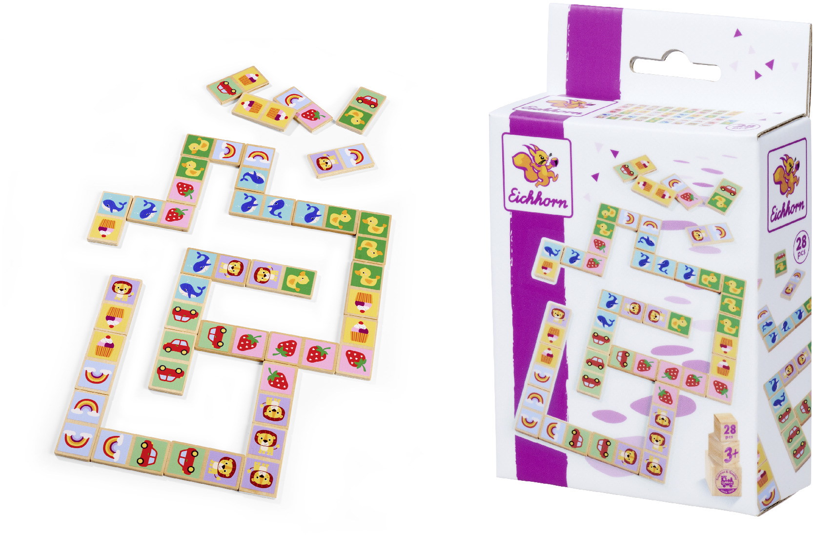Eichhorn Kinderspiel Zuordnungsspiel Games Domino 100002803