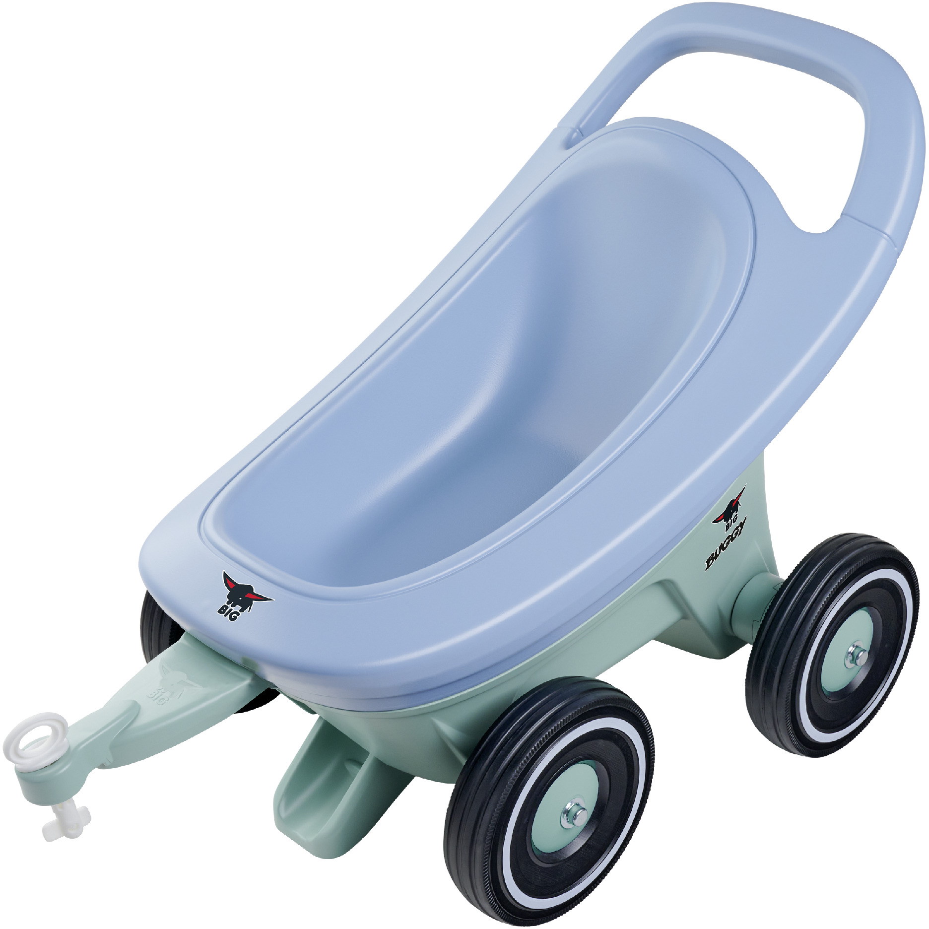 BIG Kleinkind 3in1 Lauflernwagen, Spielzeugwagen und Anh�nger Bobby Car Buggy blau 800056254