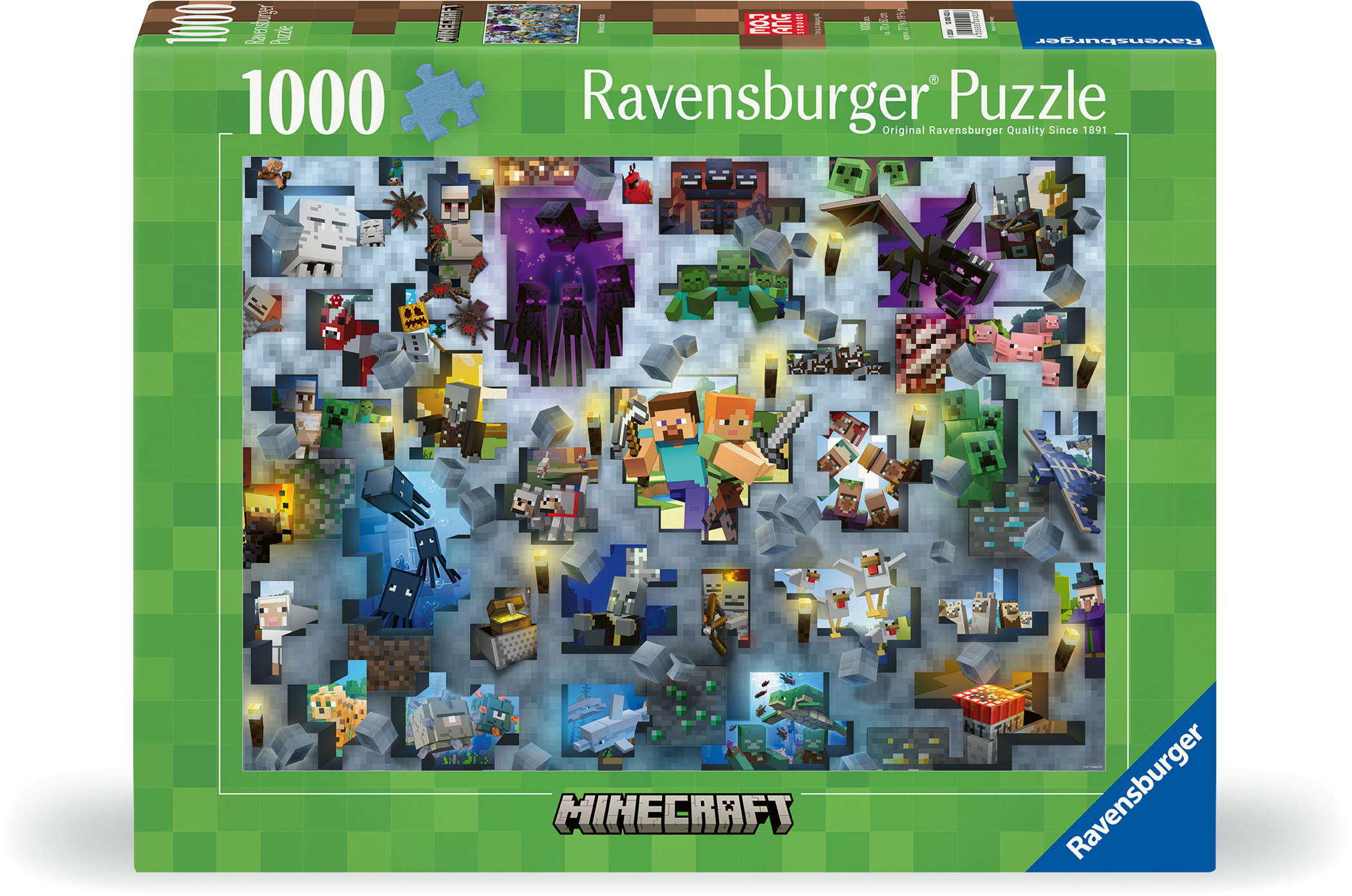 1000 Teile Ravensburger Puzzle Minecraft Mobs 12000422