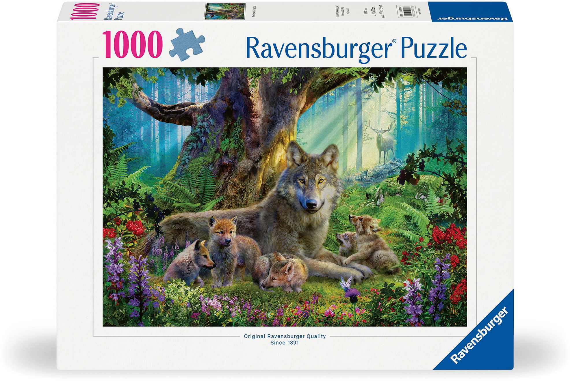 1000 Teile Ravensburger Puzzle Wölfe im Wald 12000477