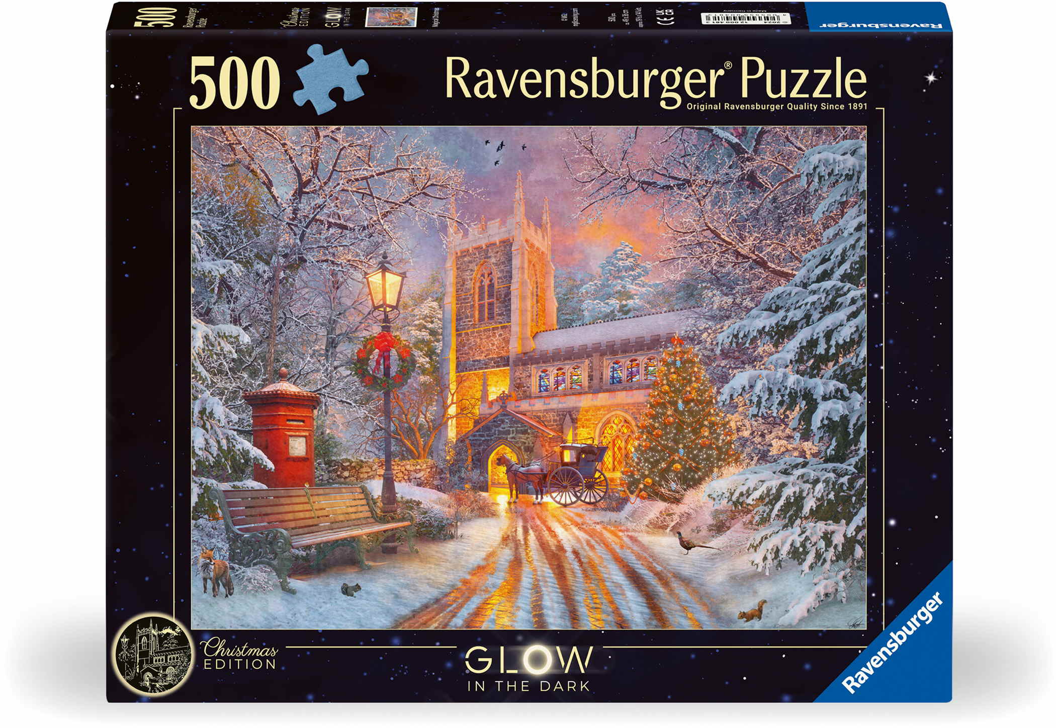 500 Teile Ravensburger Puzzle Glow in the dark Funkelnde Weihnachten 12000481