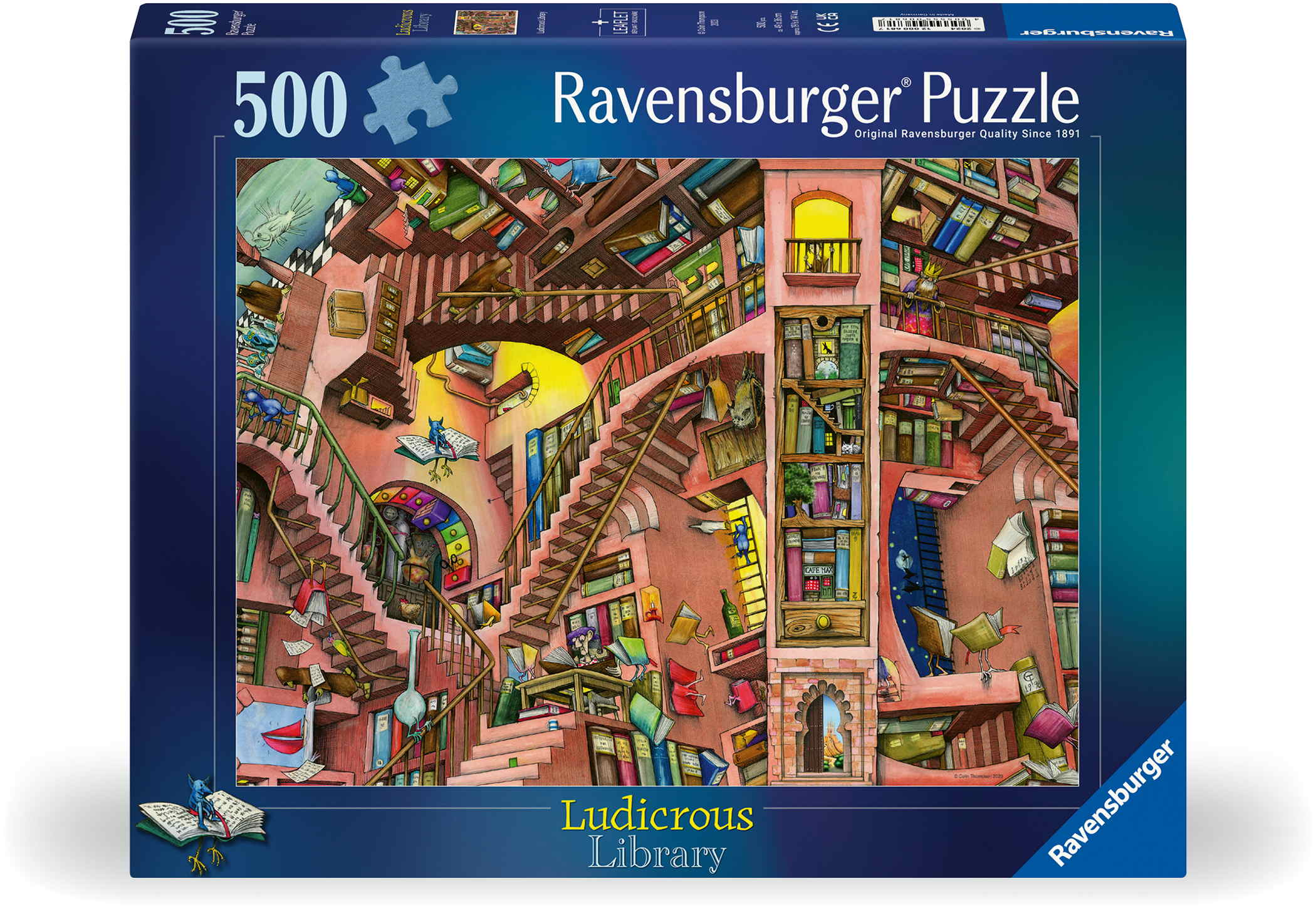 500 Teile Ravensburger Puzzle Ludicrous Libray 12000681
