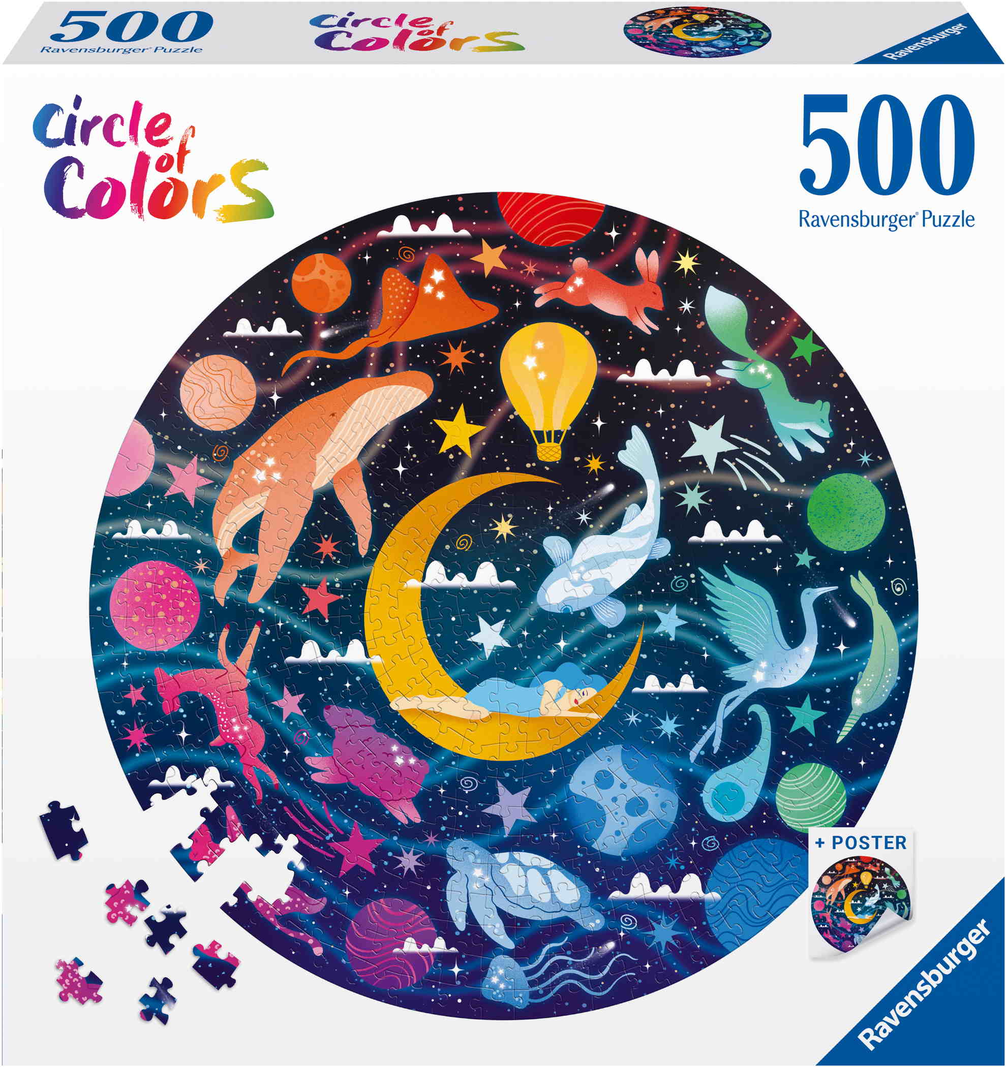 500 Teile Ravensburger Puzzle rund Circle of Colors Dreams 12000818