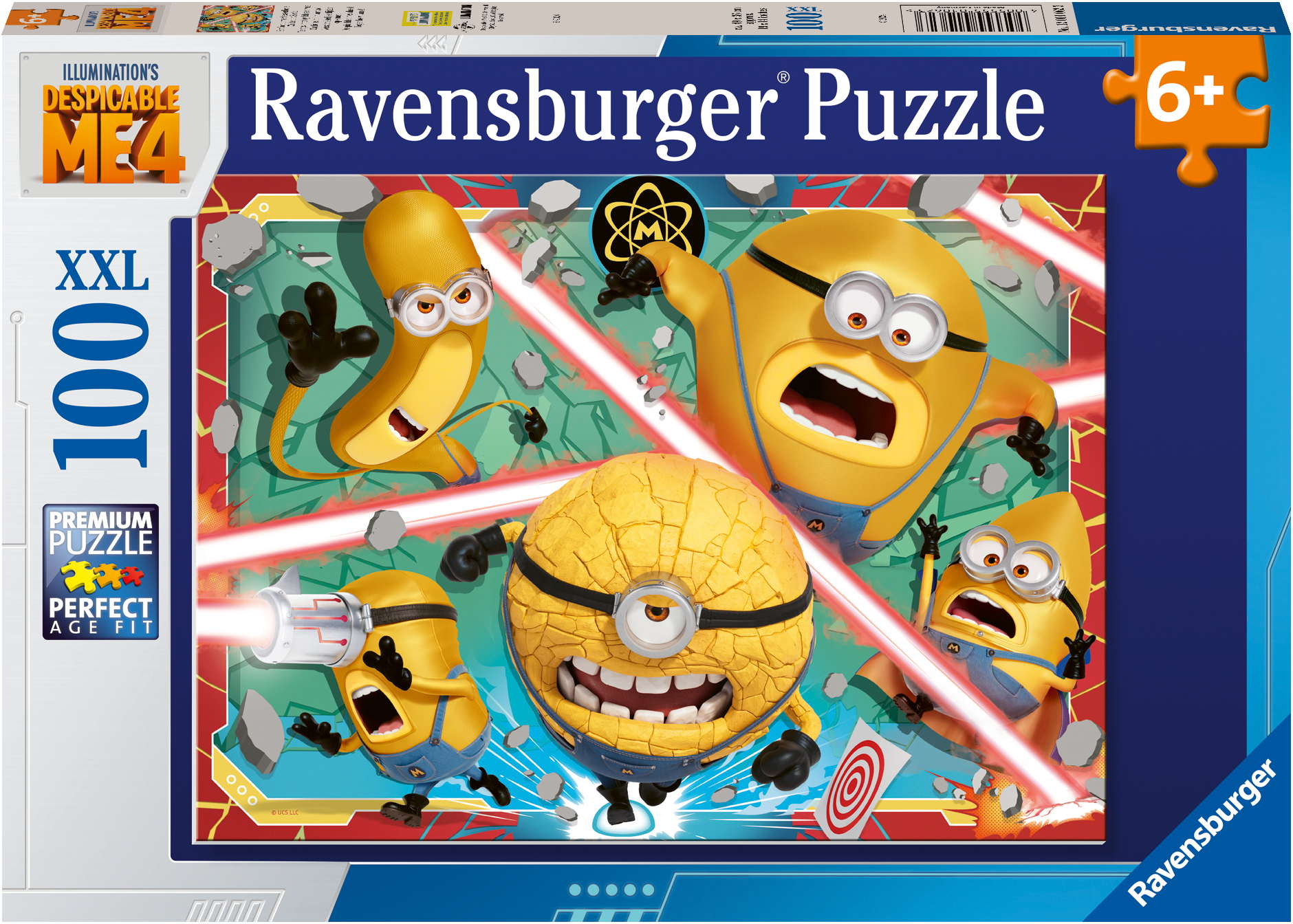 100 Teile Ravensburger Kinder Puzzle XXL Minions Despicable Me 4 12001062