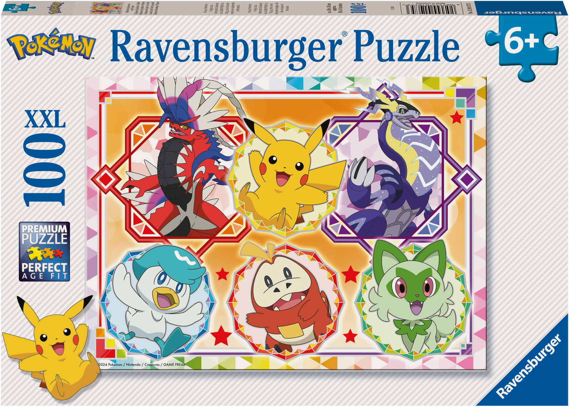 100 Teile Ravensburger Kinder Puzzle XXL Pok&eacute;mon Karmesin und Purpur 12001075
