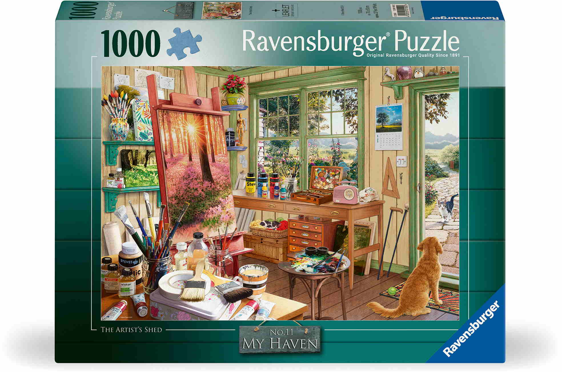 1000 Teile Ravensburger Puzzle Künstlerwerkstatt 12001100