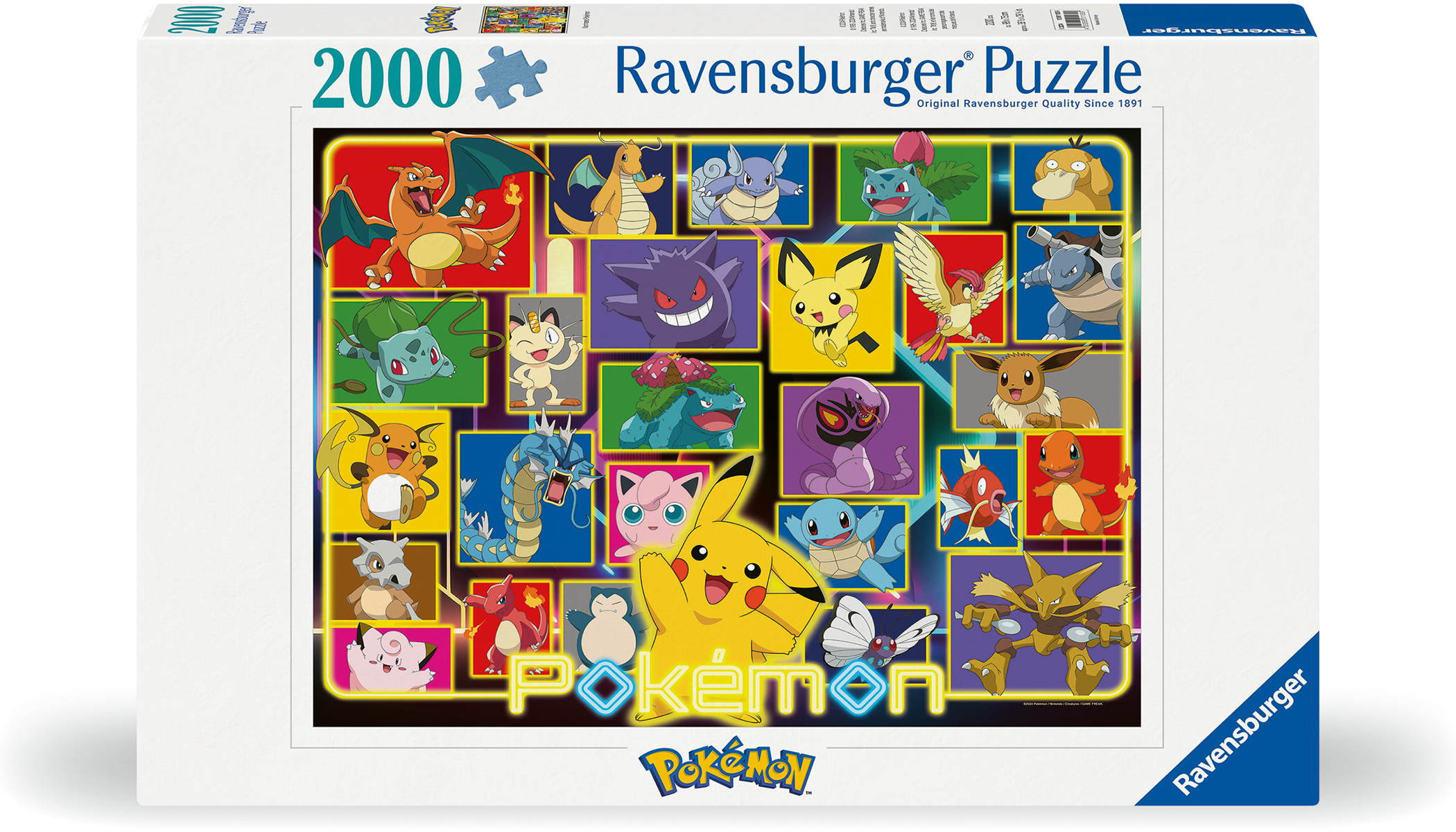 2000 Teile Ravensburger Puzzle Pokémon Leuchtende Pokémon 12001130