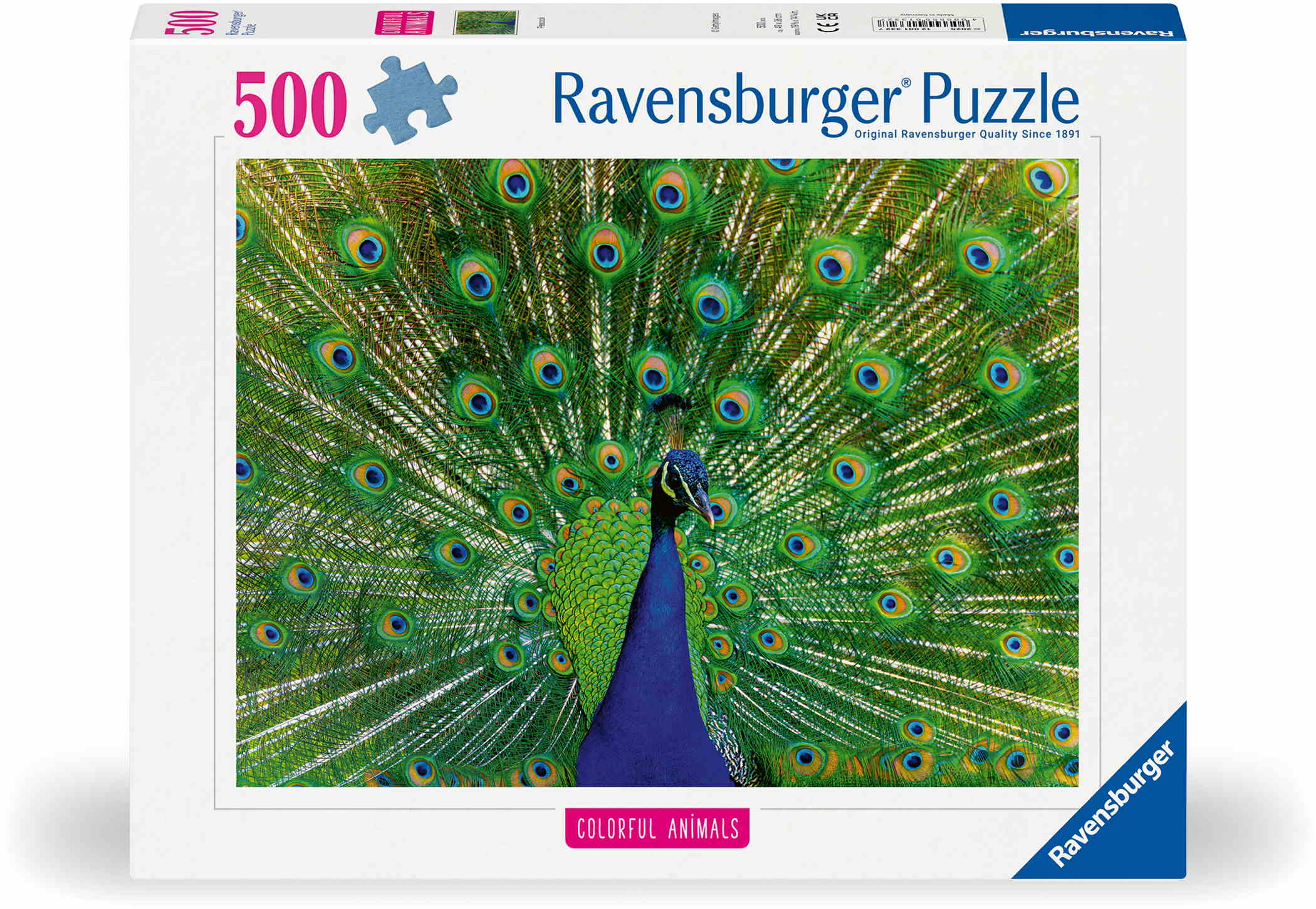 500 Teile Ravensburger Puzzle Peacock 12001332