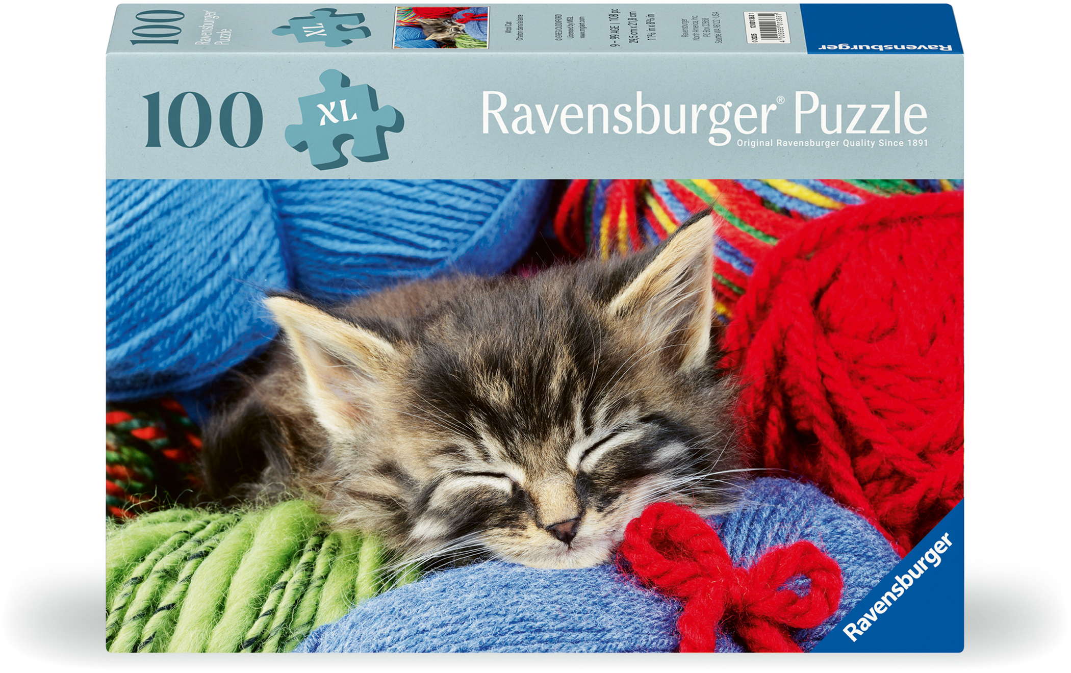 100 Teile Ravensburger Puzzle Feel & Well Wollkätzchen 12001363