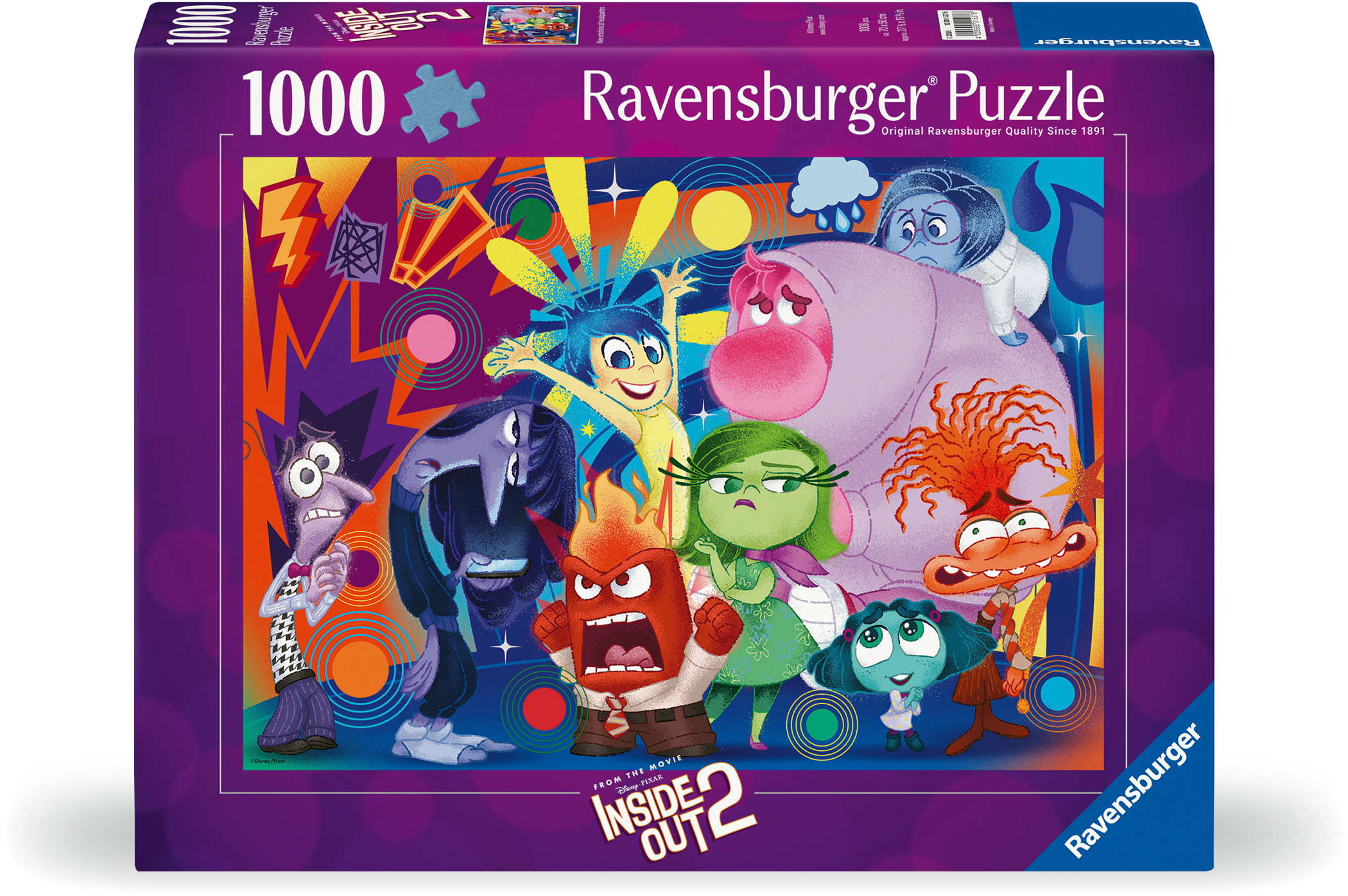 1000 Teile Ravensburger Puzzle Alles steht Kopf 2 New emotions at headquarters 12001537
