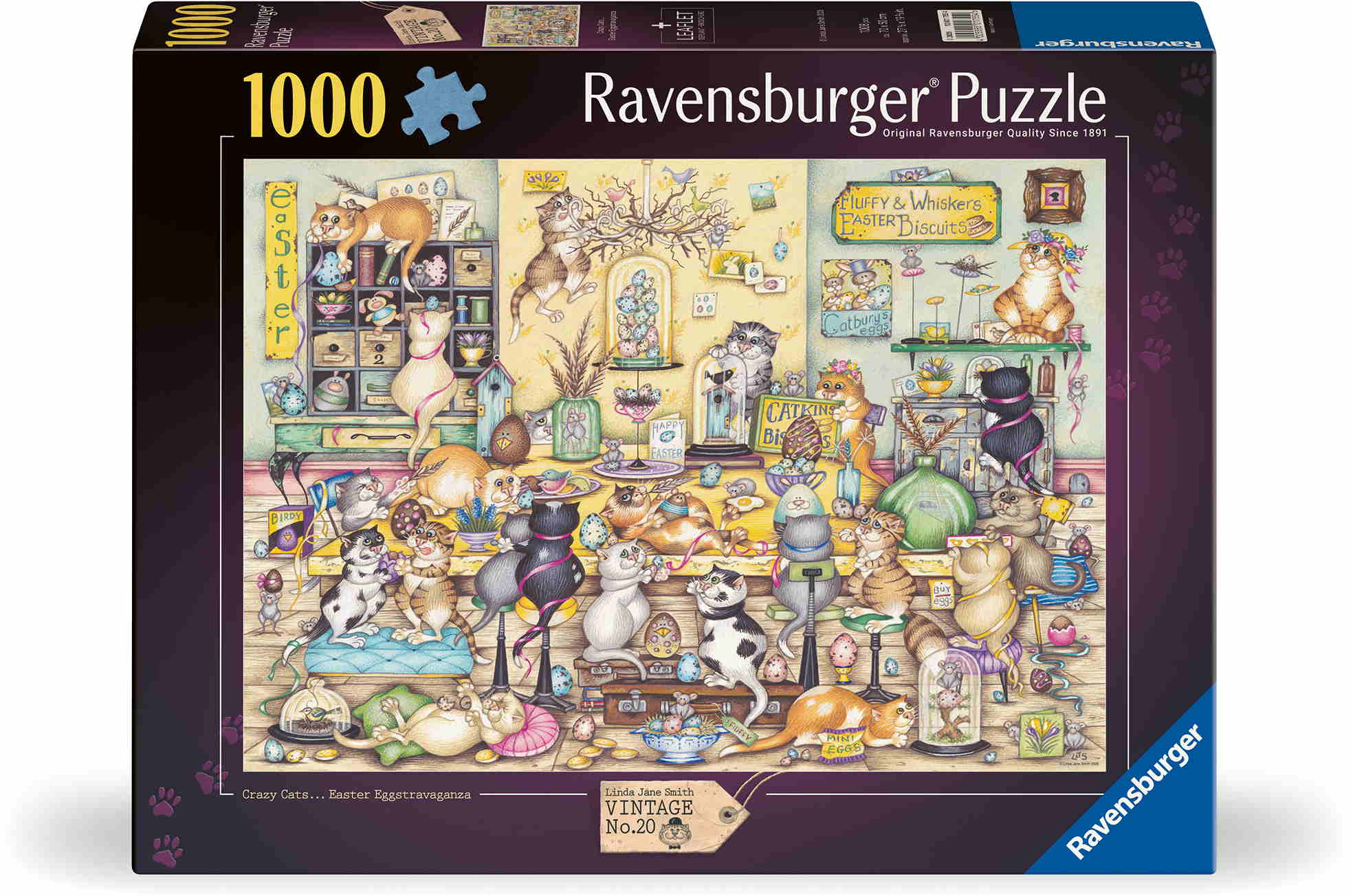 1000 Teile Ravensburger Puzzle Crazy Cats 12001755